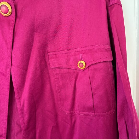 Vintage MaxMara coat jacket 8 fuschia pink - Picture 2 of 8
